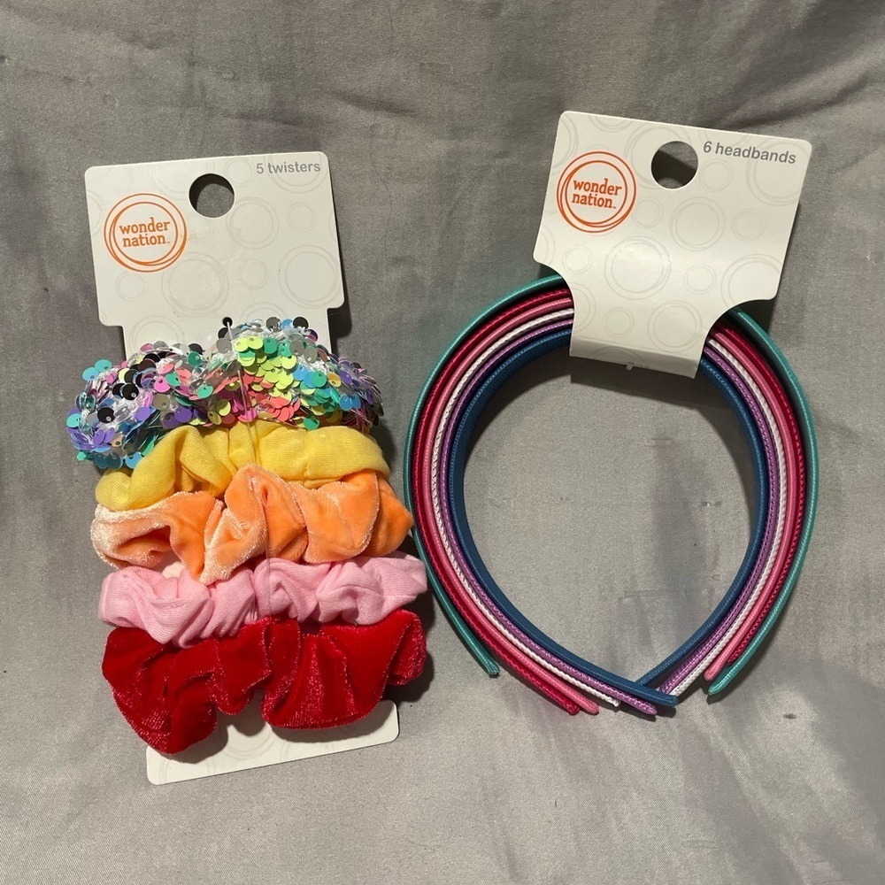 Wonder Nation Vibrant Hair Accessories Set for Kids - Picture 1 of 10